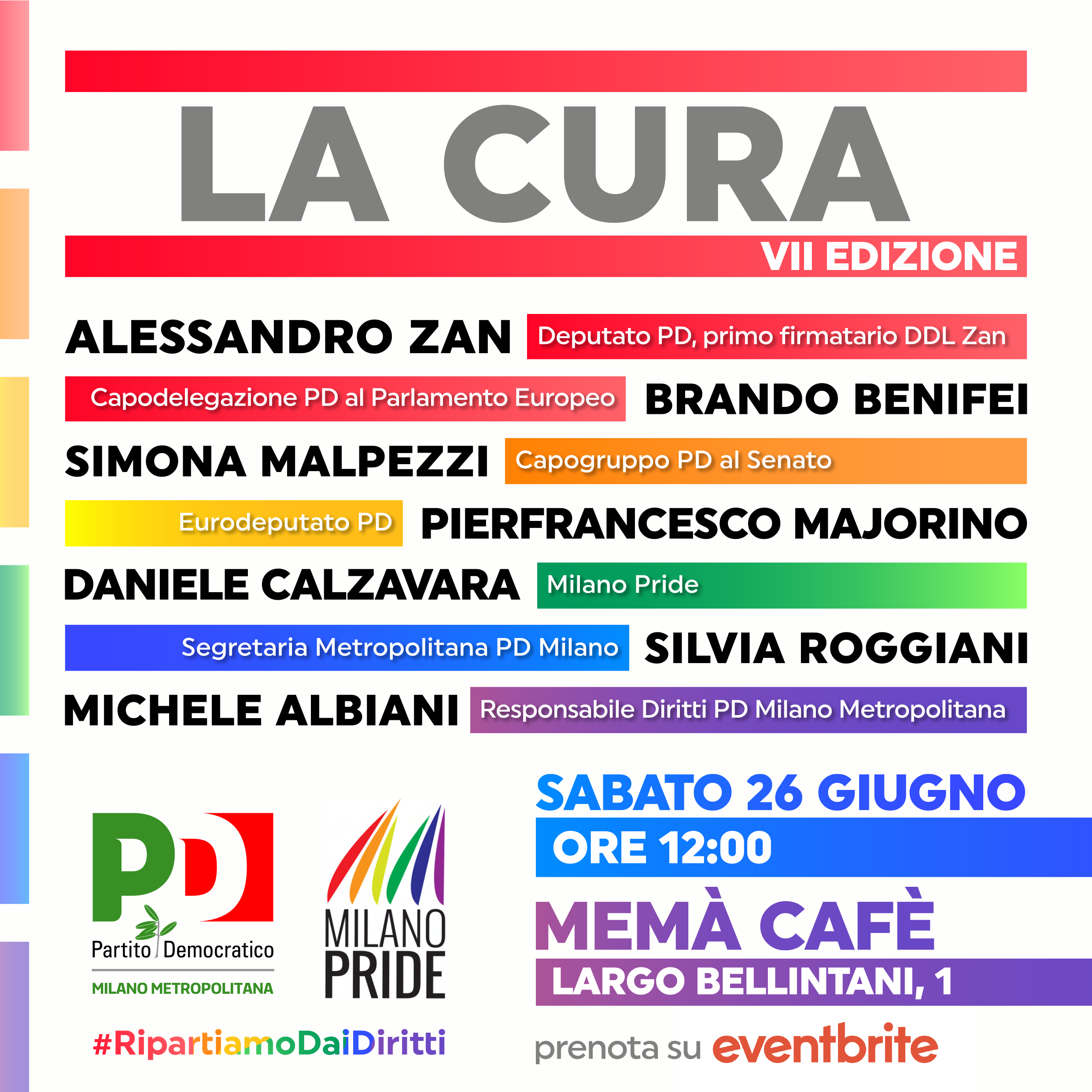 DDL Zan subito, e ci vediamo al Pride