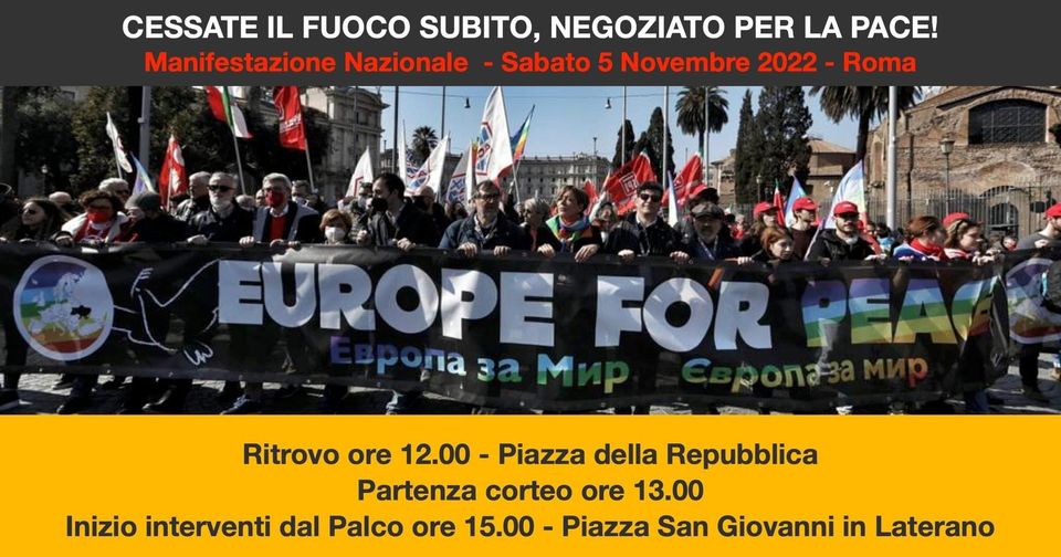 Il 5 novembre a Roma