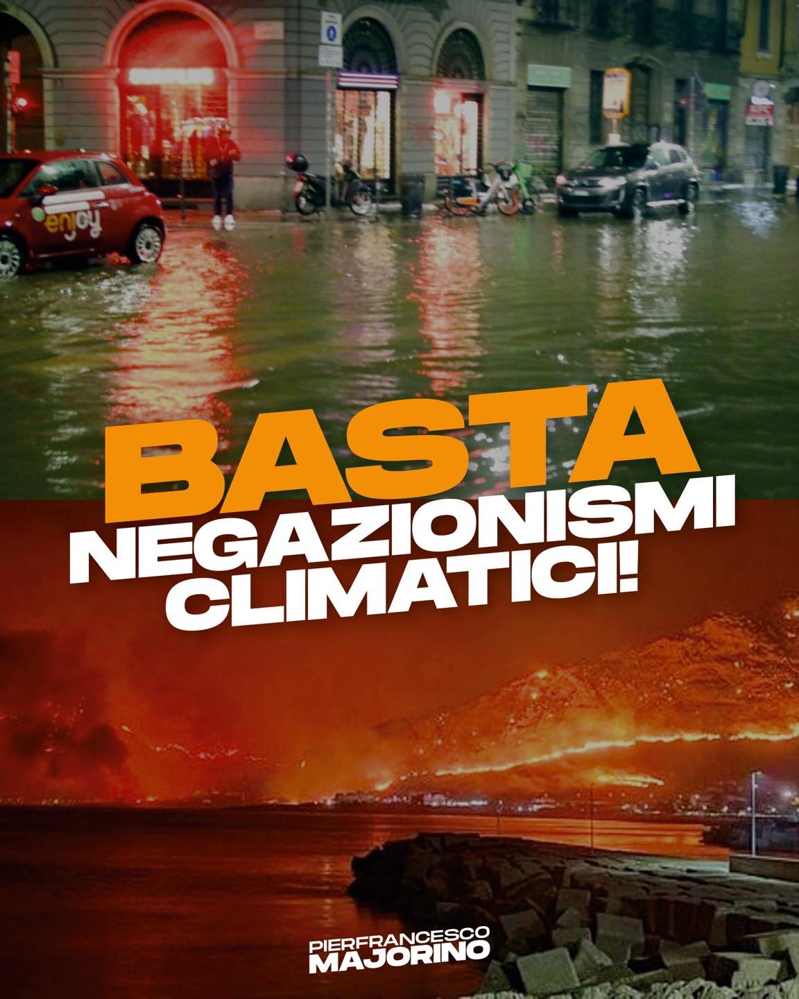 Basta negazionisti climatici