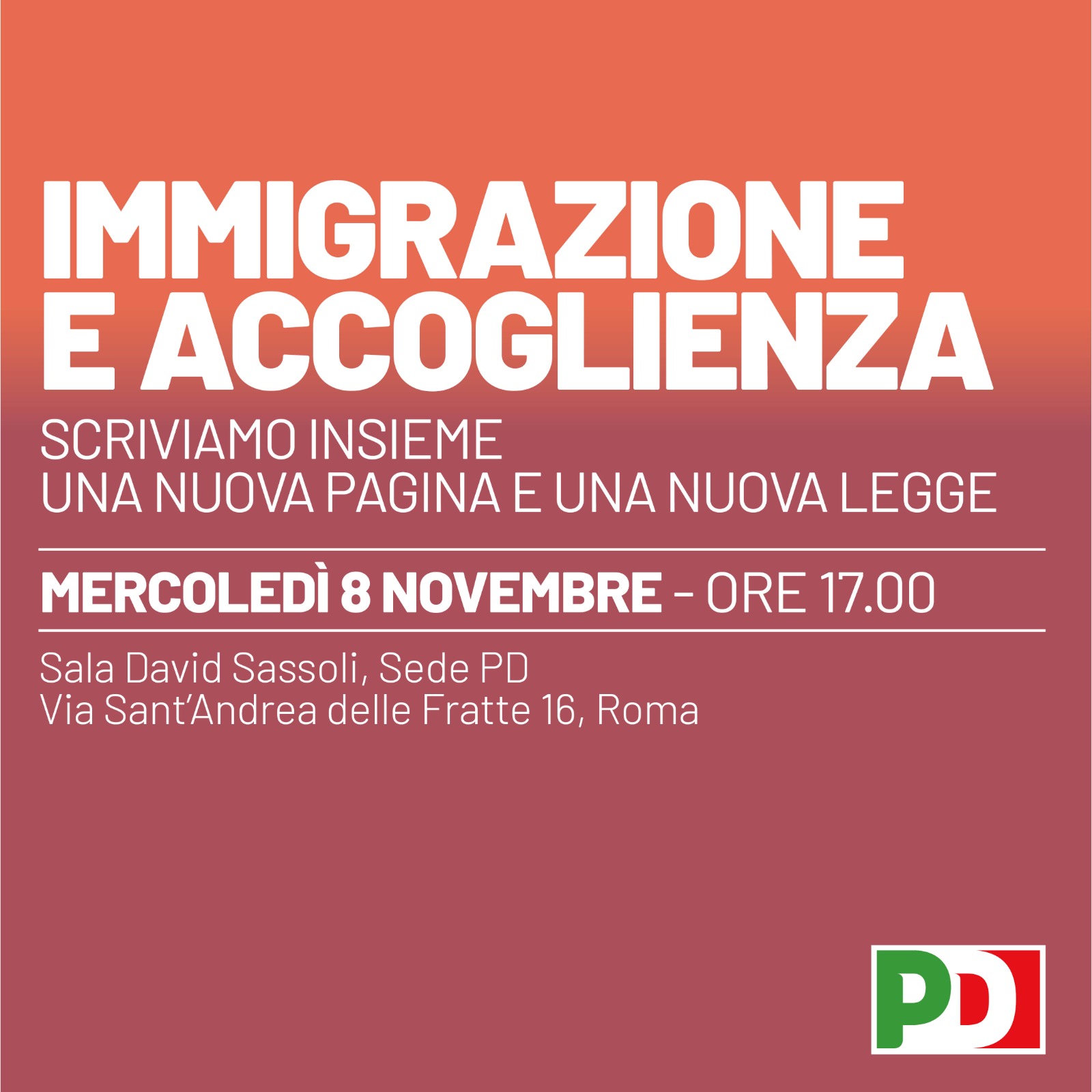 Immigrazione: cambiamo pagina