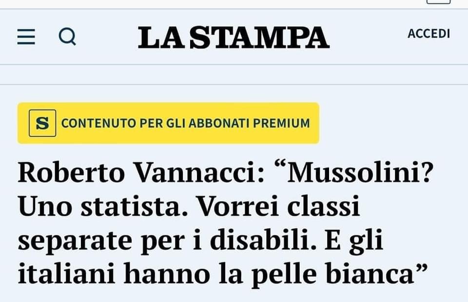 Vannacci, un uomo piccolo